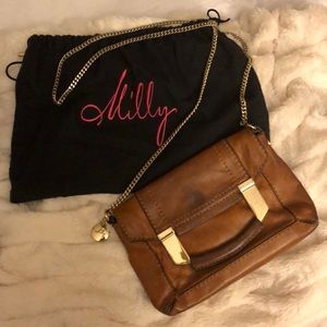 Milly Leather Shoulder Bag